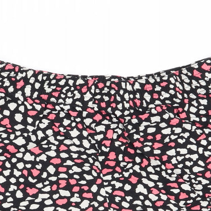 Papaya Womens Multicoloured Geometric  Hot Pants Shorts Size 10 - Stretch waistband