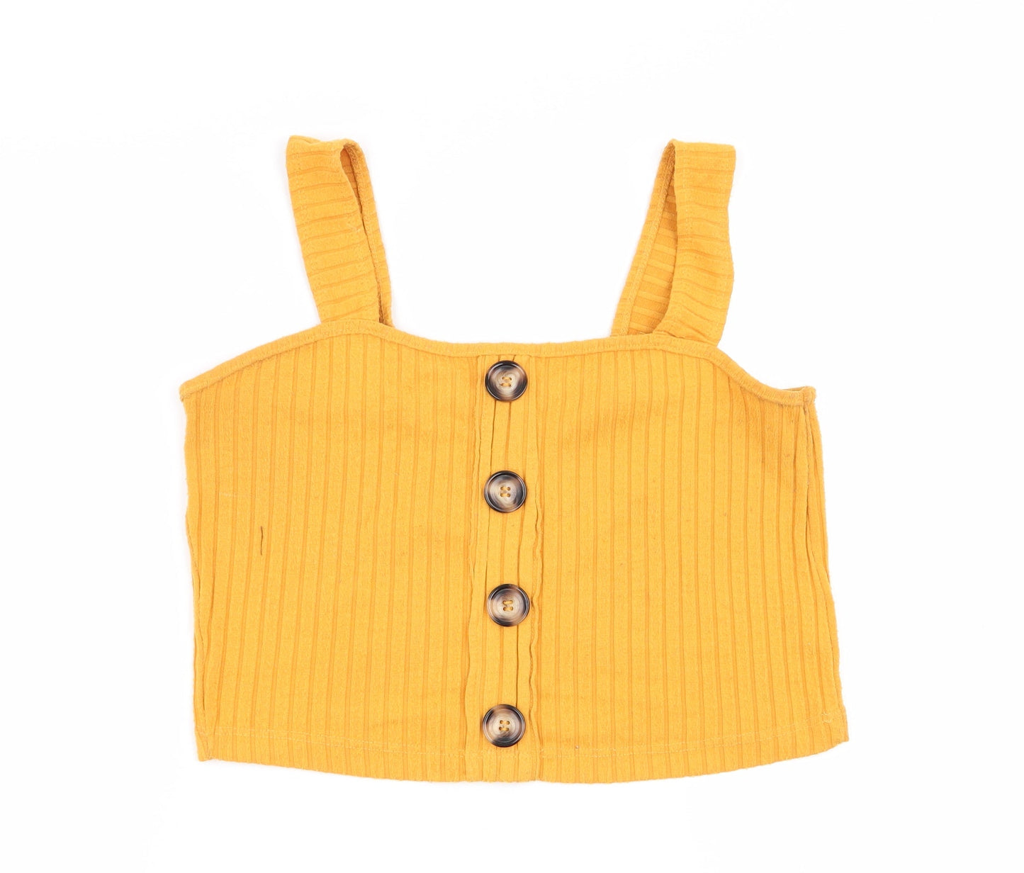 Primark Womens Yellow   Basic Tank Size 12