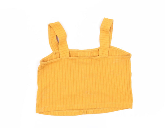 Primark Womens Yellow   Basic Tank Size 12