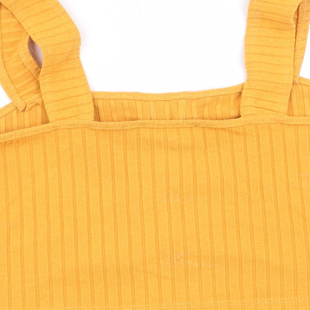 Primark Womens Yellow   Basic Tank Size 12