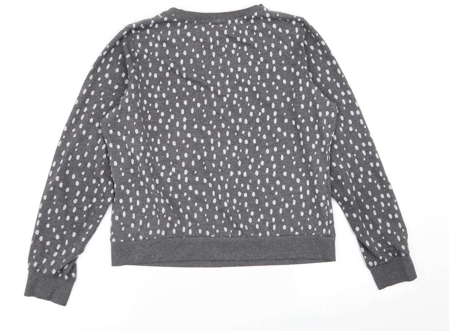 Asda George Womens Grey Polka Dot  Pullover Jumper Size 12