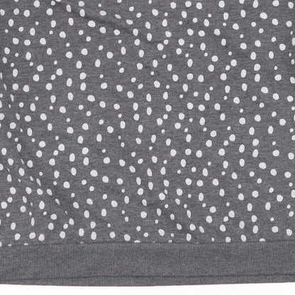 Asda George Womens Grey Polka Dot  Pullover Jumper Size 12