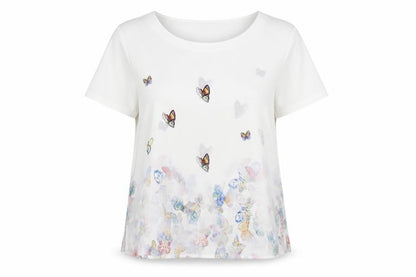 Womens UK Size L Preworn White Basic Blouse