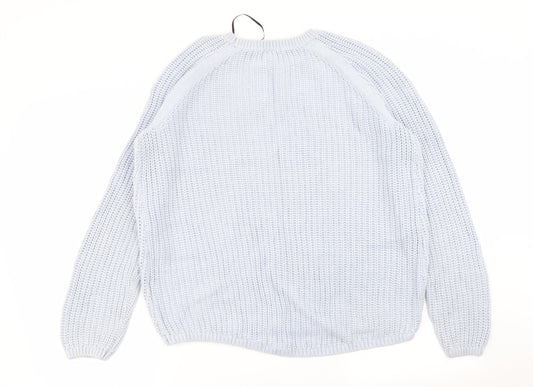 Womens UK Size M H&M Blue Pullover Jumper