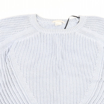 Womens UK Size M H&M Blue Pullover Jumper