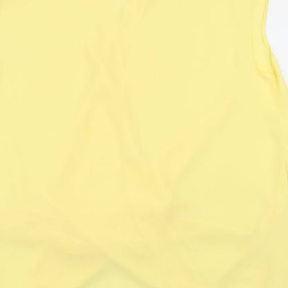 Womens UK Size S Wallis Yellow Basic Blouse