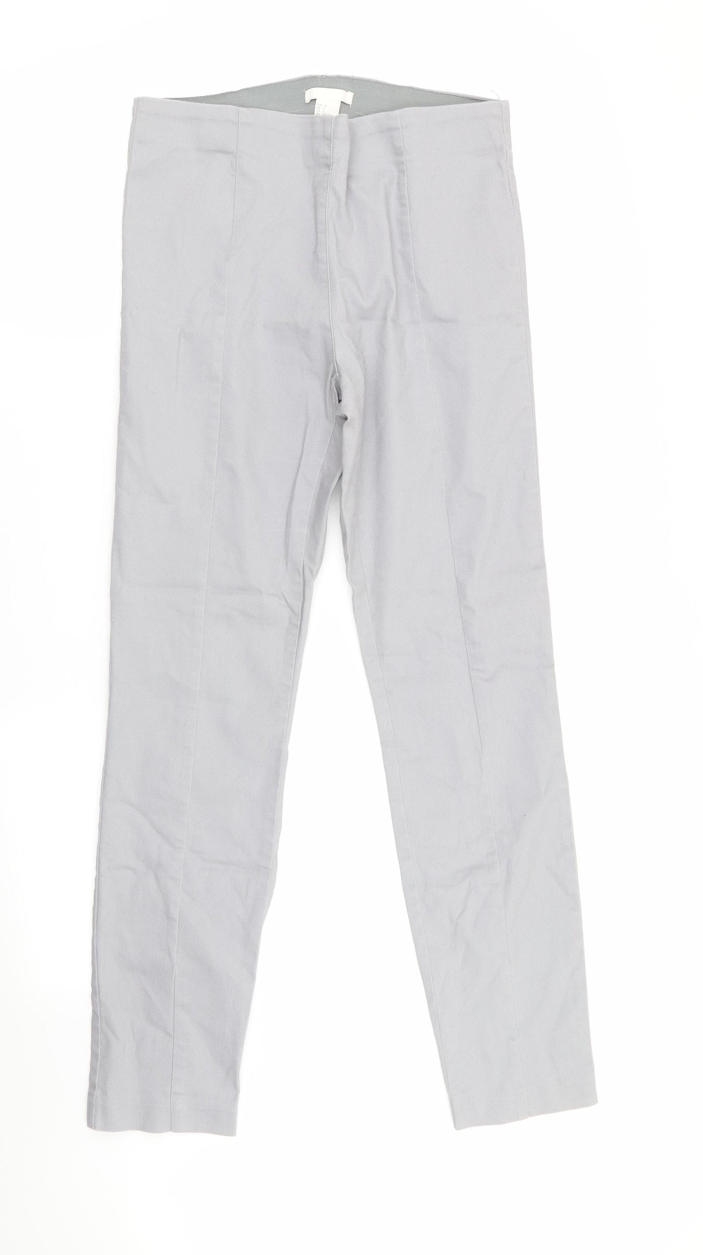 Womens UK Size 10 H&M Regular Fit  Grey Trousers