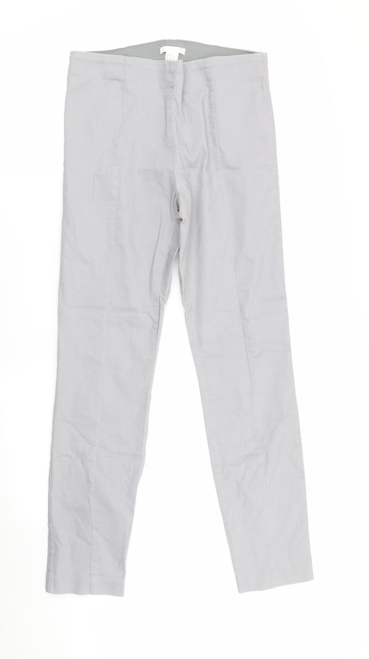 Womens UK Size 10 H&M Regular Fit  Grey Trousers