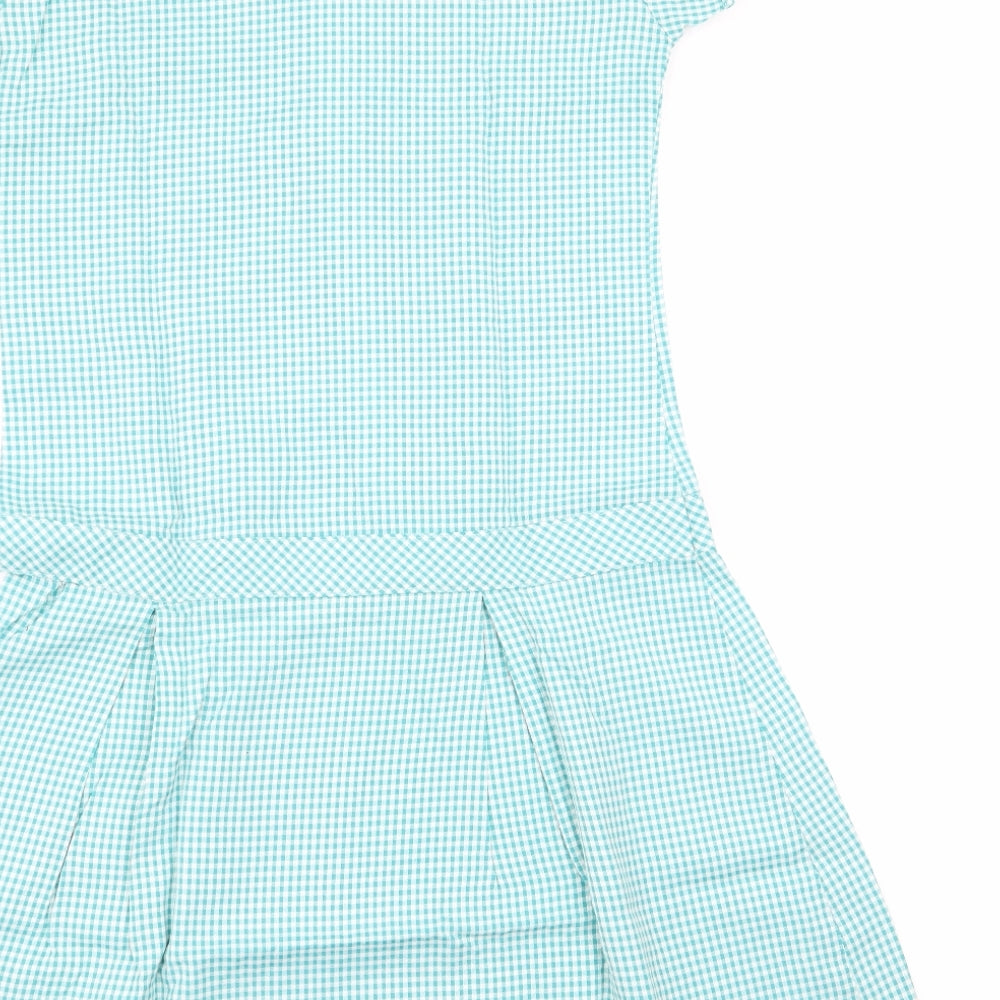 M&S Girls Multicoloured Check  Fit & Flare  Size 11-12 Years  - school dress