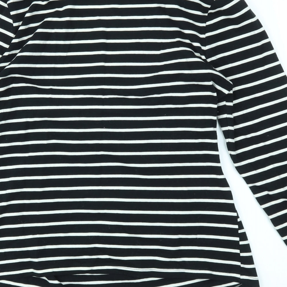 SheIn Womens Multicoloured Striped  Basic T-Shirt Size S