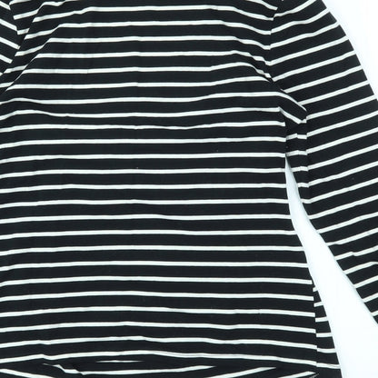 SheIn Womens Multicoloured Striped  Basic T-Shirt Size S