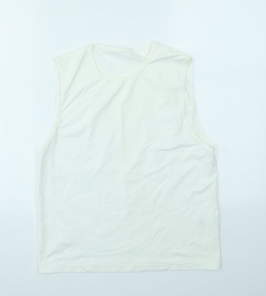 M&S Womens White   Basic T-Shirt Size 18