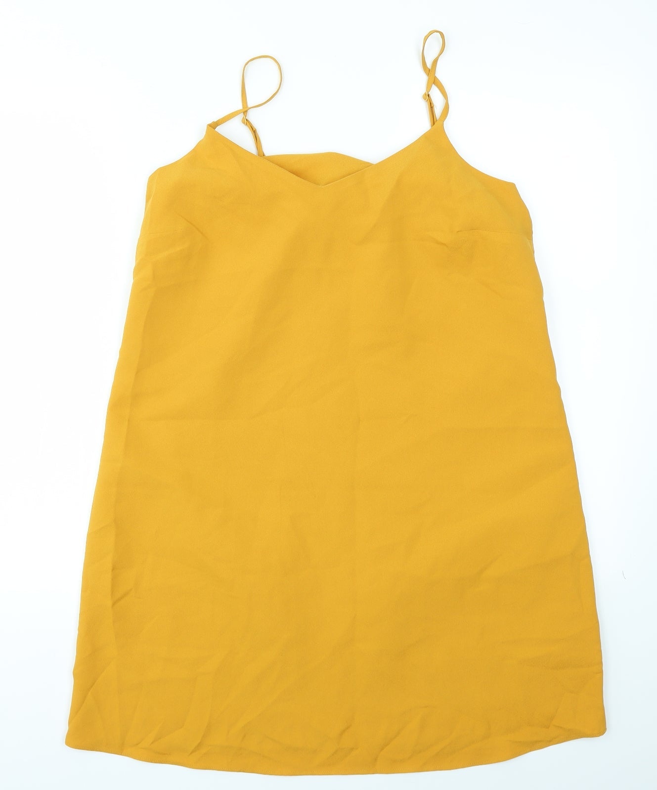 miss guided Womens Yellow   Fit & Flare  Size 12