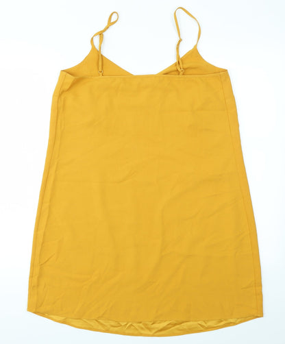 miss guided Womens Yellow   Fit & Flare  Size 12