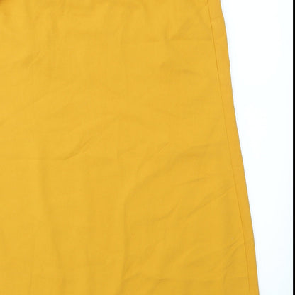miss guided Womens Yellow   Fit & Flare  Size 12