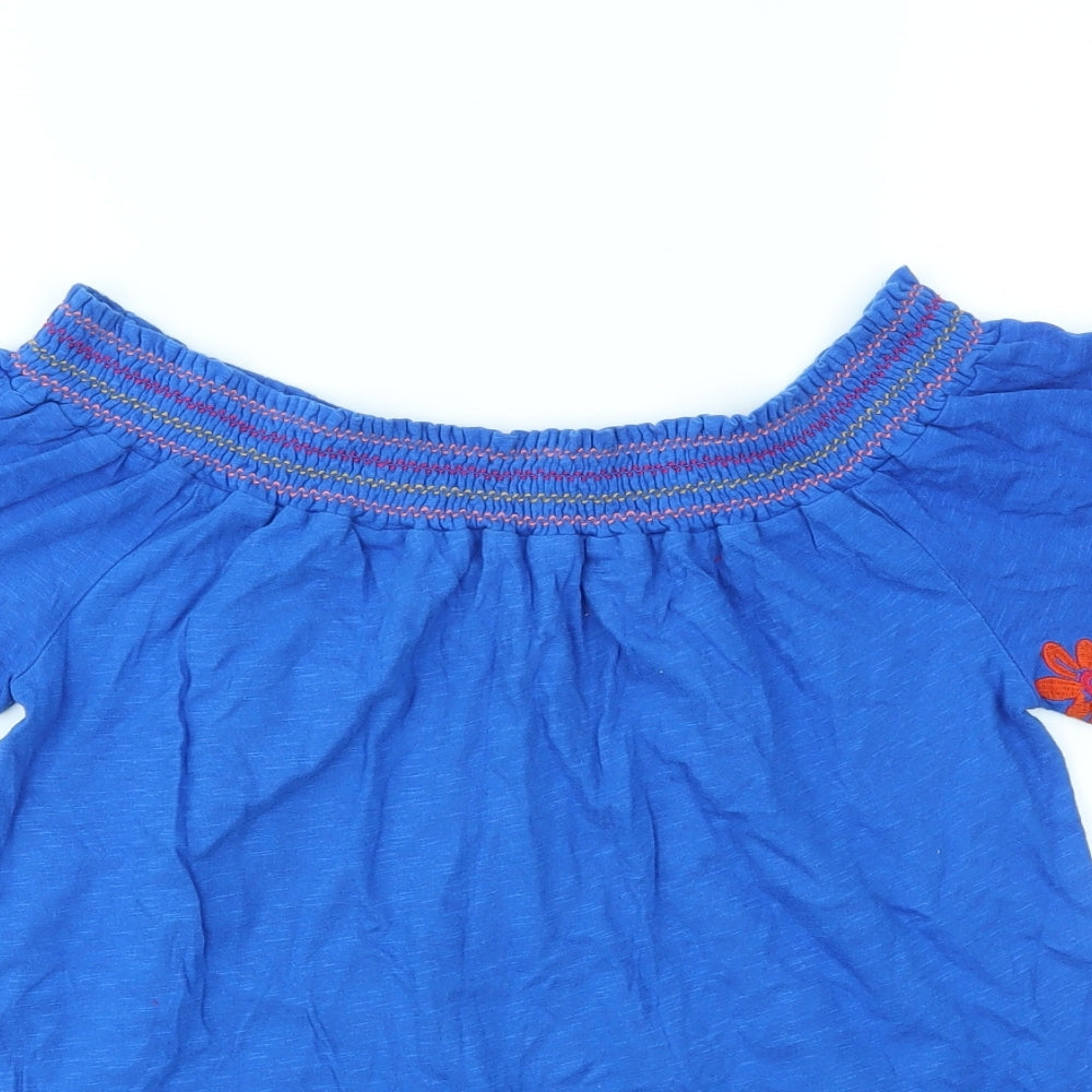 Papaya Womens Blue   Basic T-Shirt Size 8