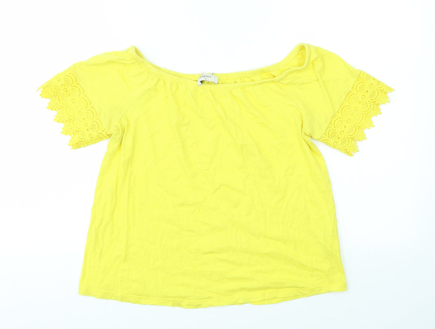 Womens UK Size 8 Matalan White Basic T-Shirt