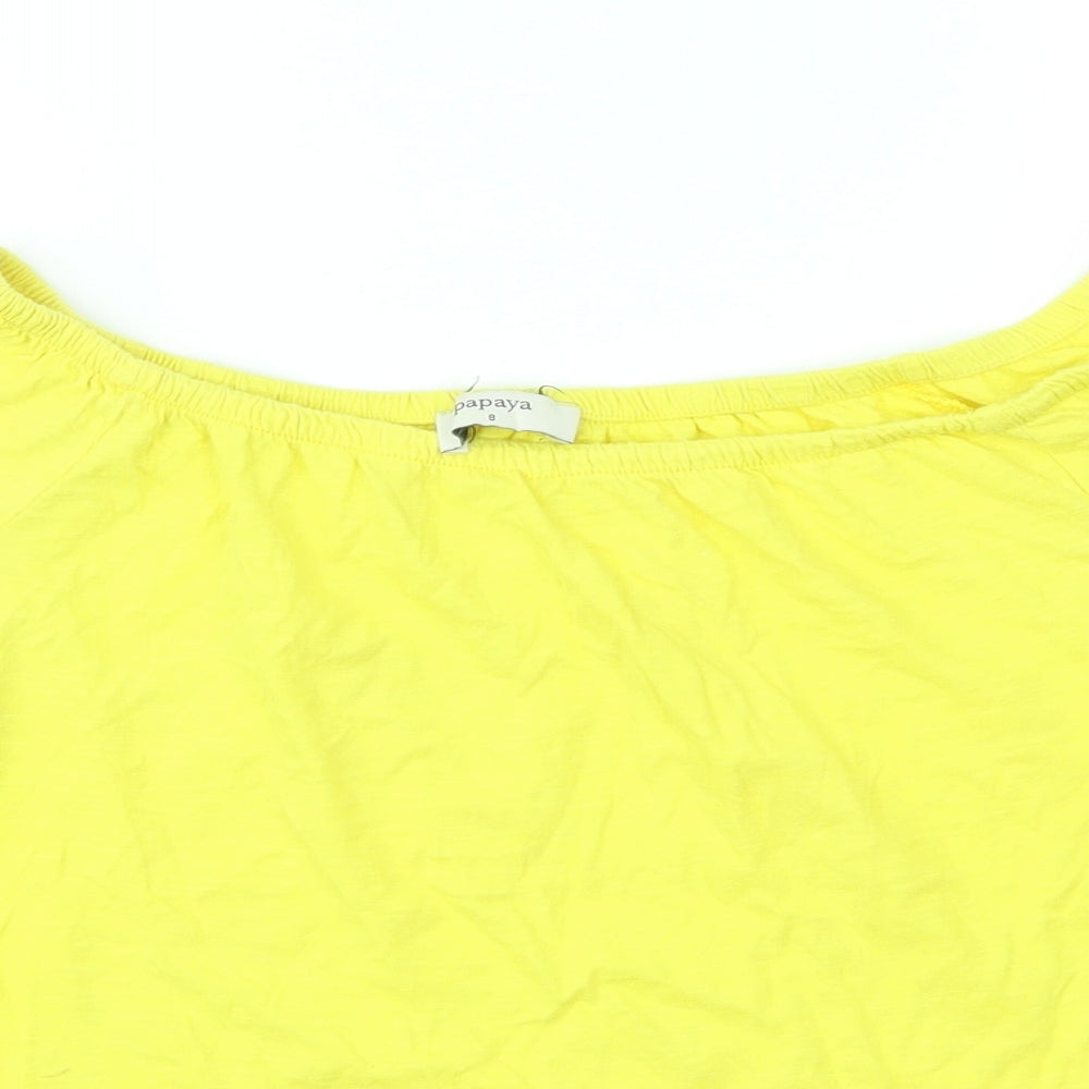 Womens UK Size 8 Matalan White Basic T-Shirt
