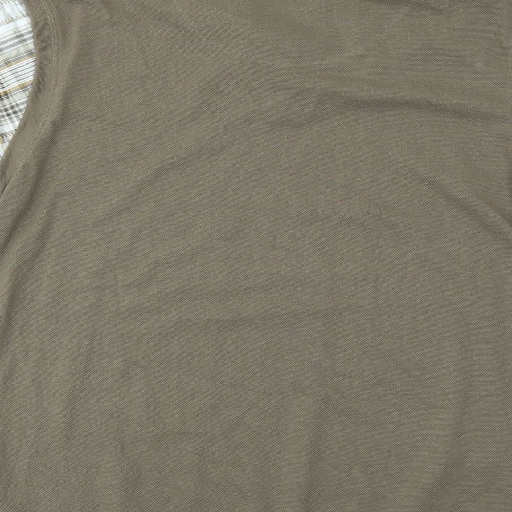 Mens UK Size L Cotton Traders Brown Pullover Sweatshirt
