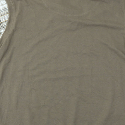 Mens UK Size L Cotton Traders Brown Pullover Sweatshirt