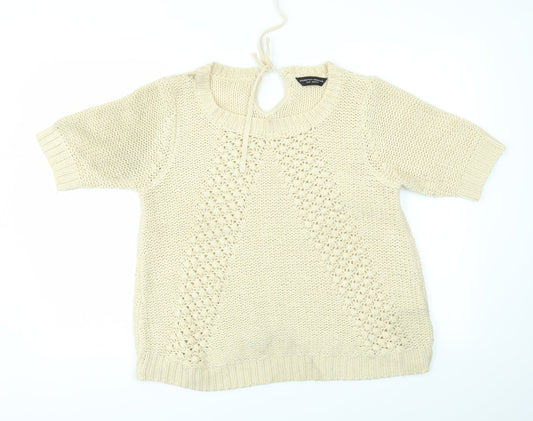 Womens UK Size 14 Dorothy Perkins Ivory Pullover Jumper