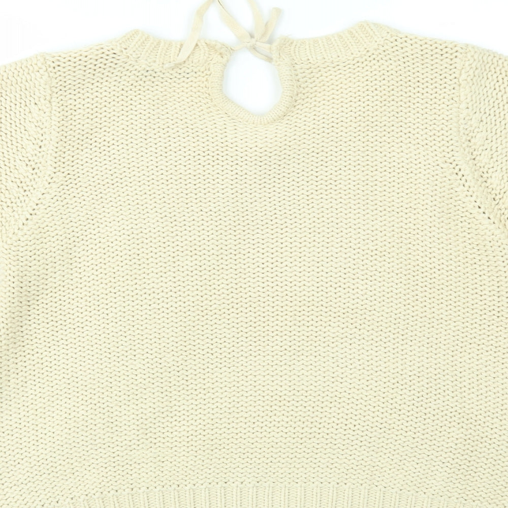 Womens UK Size 14 Dorothy Perkins Ivory Pullover Jumper