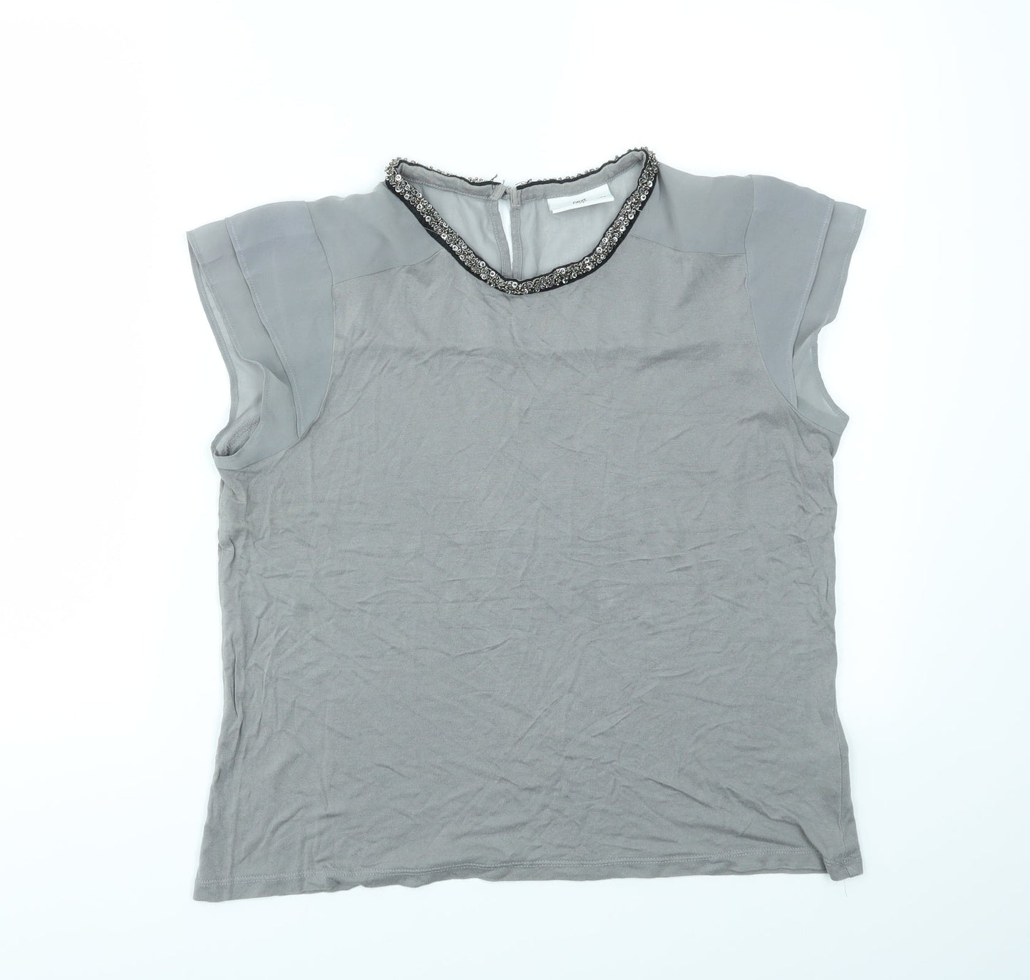 Womens UK Size 14 NEXT Grey Basic T-Shirt