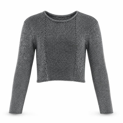 Womens UK Size 8 H&M Silver Pullover Jumper
