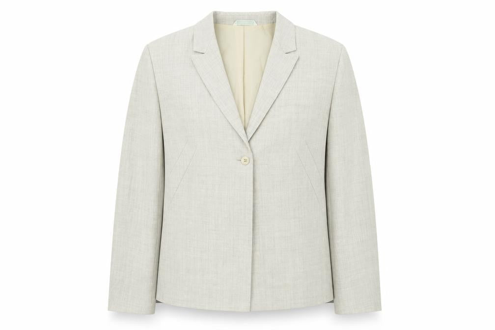 Womens UK Size 14 M&S Regular Beige Blazer