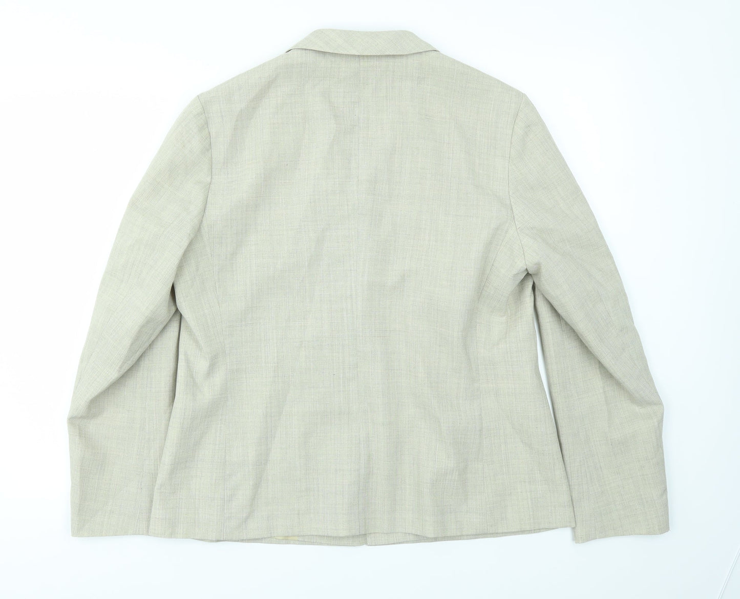 M&S Womens Beige   Jacket Blazer Size 14