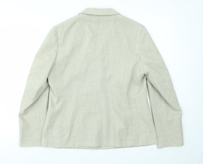 M&S Womens Beige   Jacket Blazer Size 14