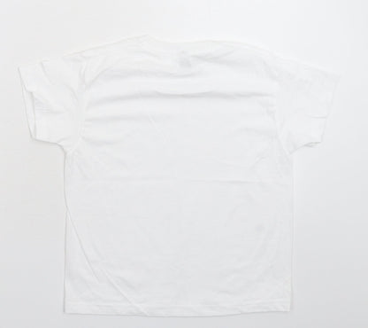 Fruit of the Loom Boys White   Basic T-Shirt Size 5-6 Years