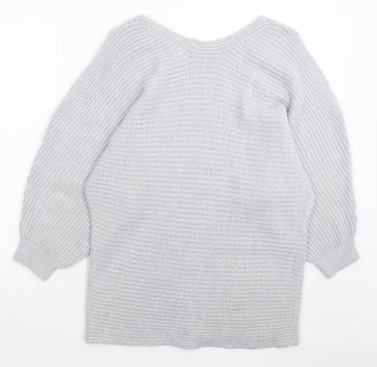 F&F Womens Grey  Knit Pullover Jumper Size M