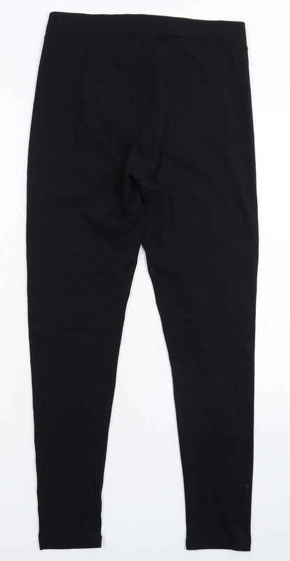 Rainbow Womens Black   Capri Leggings Size M L26 in
