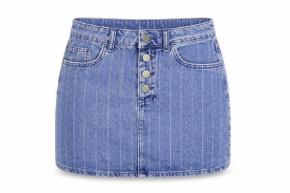 Womens UK Size 8 Denim & Co. Mini Denim Skirt
