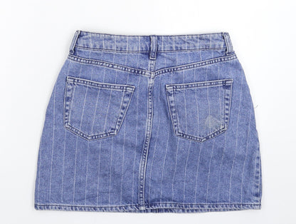 Womens UK Size 8 Denim & Co. Mini Denim Skirt