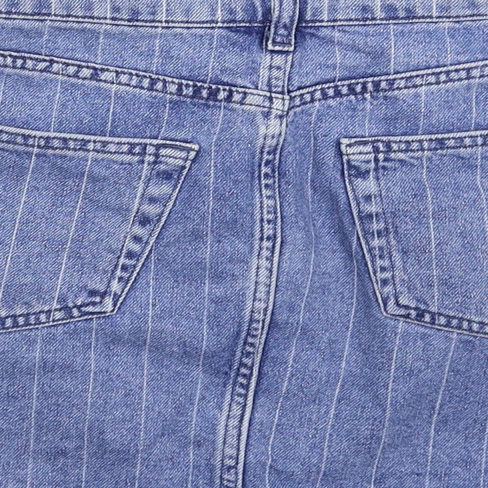 Womens UK Size 8 Denim & Co. Mini Denim Skirt