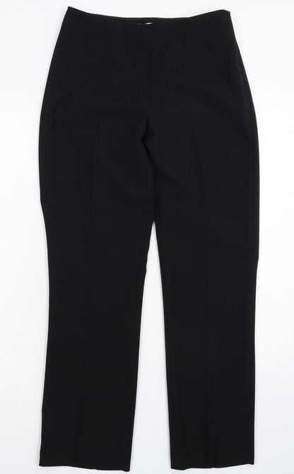 Womens UK Size 8 Debenhams Slim Fit Dress Pants Black Trousers