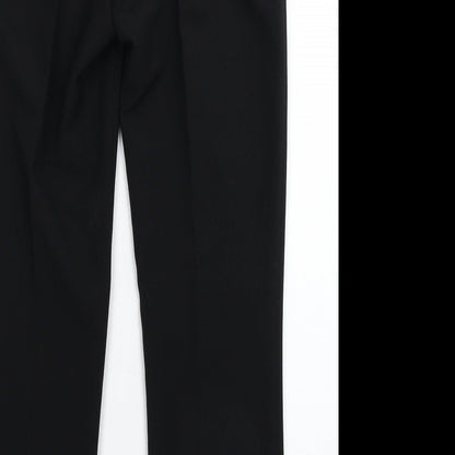 Womens UK Size 8 Debenhams Slim Fit Dress Pants Black Trousers