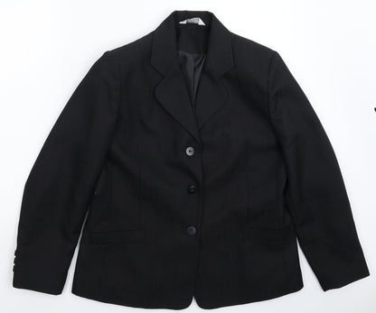 Special Collection  Womens Black   Jacket Suit Jacket Size 14