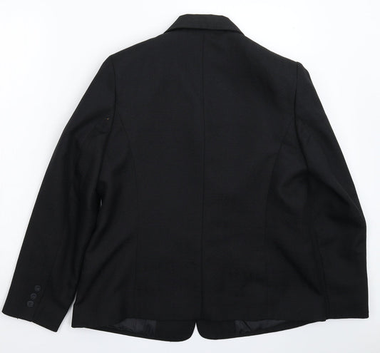 Special Collection  Womens Black   Jacket Suit Jacket Size 14