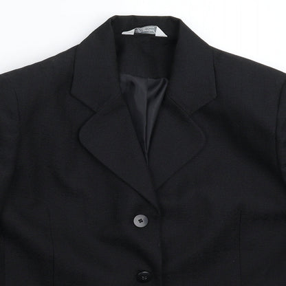 Special Collection  Womens Black   Jacket Suit Jacket Size 14