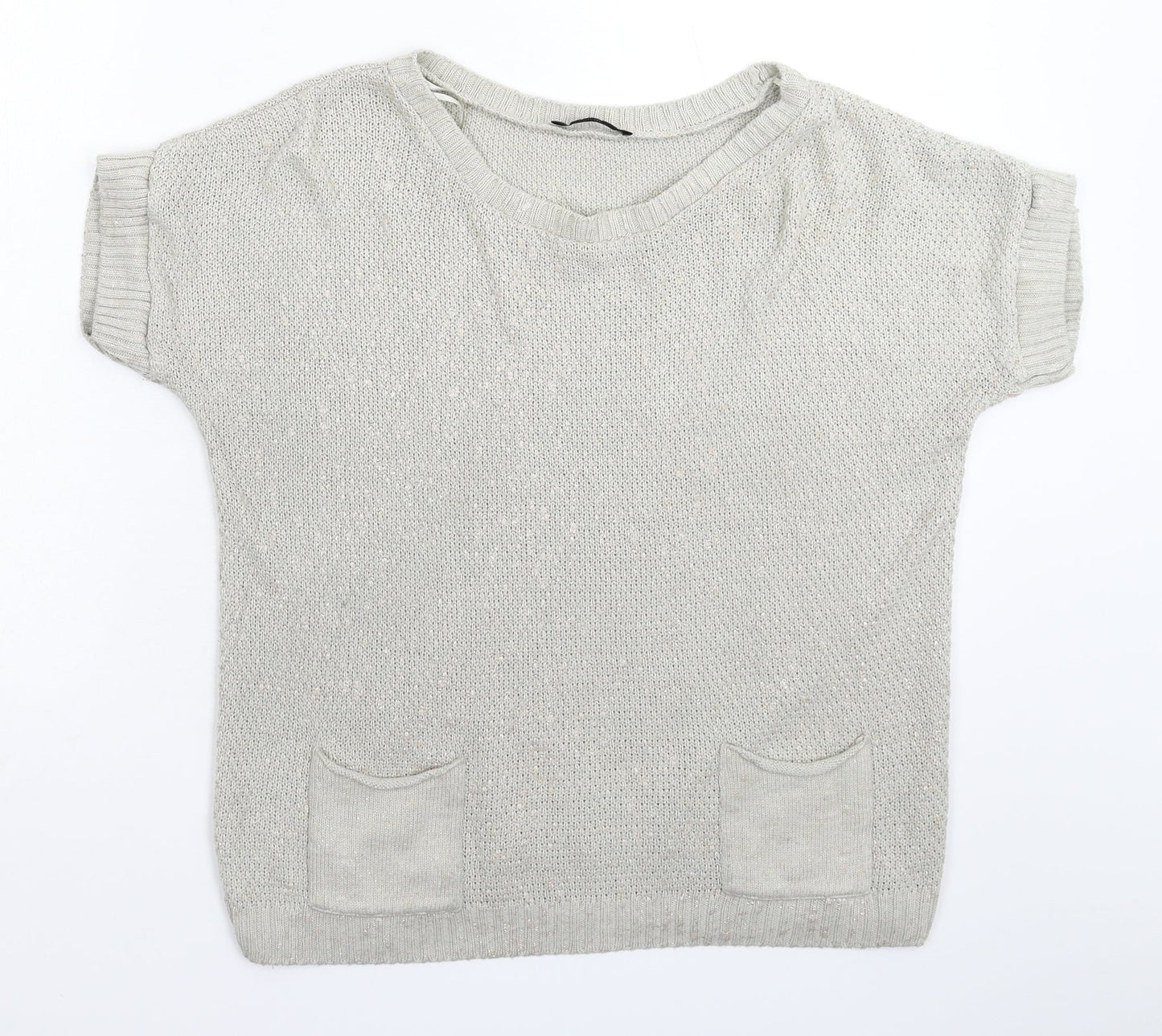 George Womens Grey  Knit Pullover Jumper Size 12