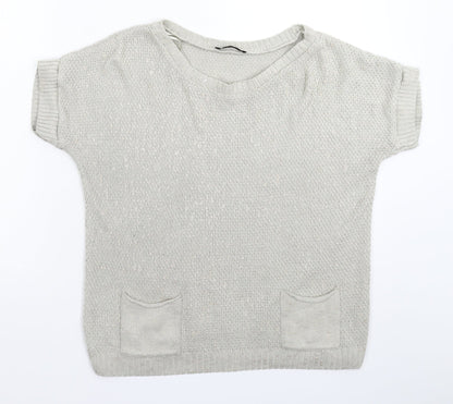 George Womens Grey  Knit Pullover Jumper Size 12