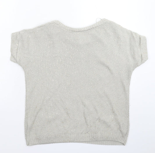 George Womens Grey  Knit Pullover Jumper Size 12