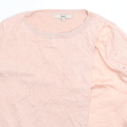 Womens UK Size 12 NEXT Pink Pullover Jumper