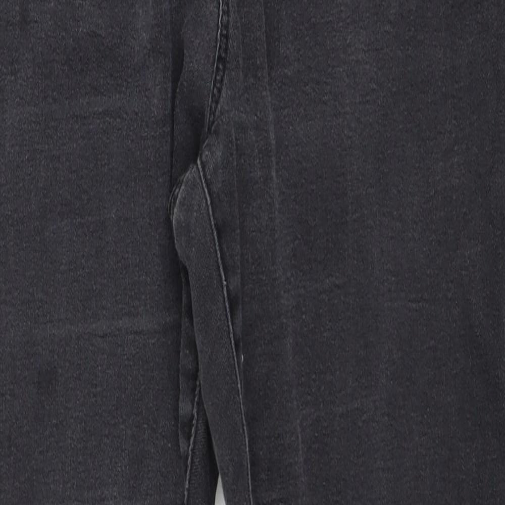 Denim & Co. Womens Grey  Denim Skinny Jeans Size 12 L28 in