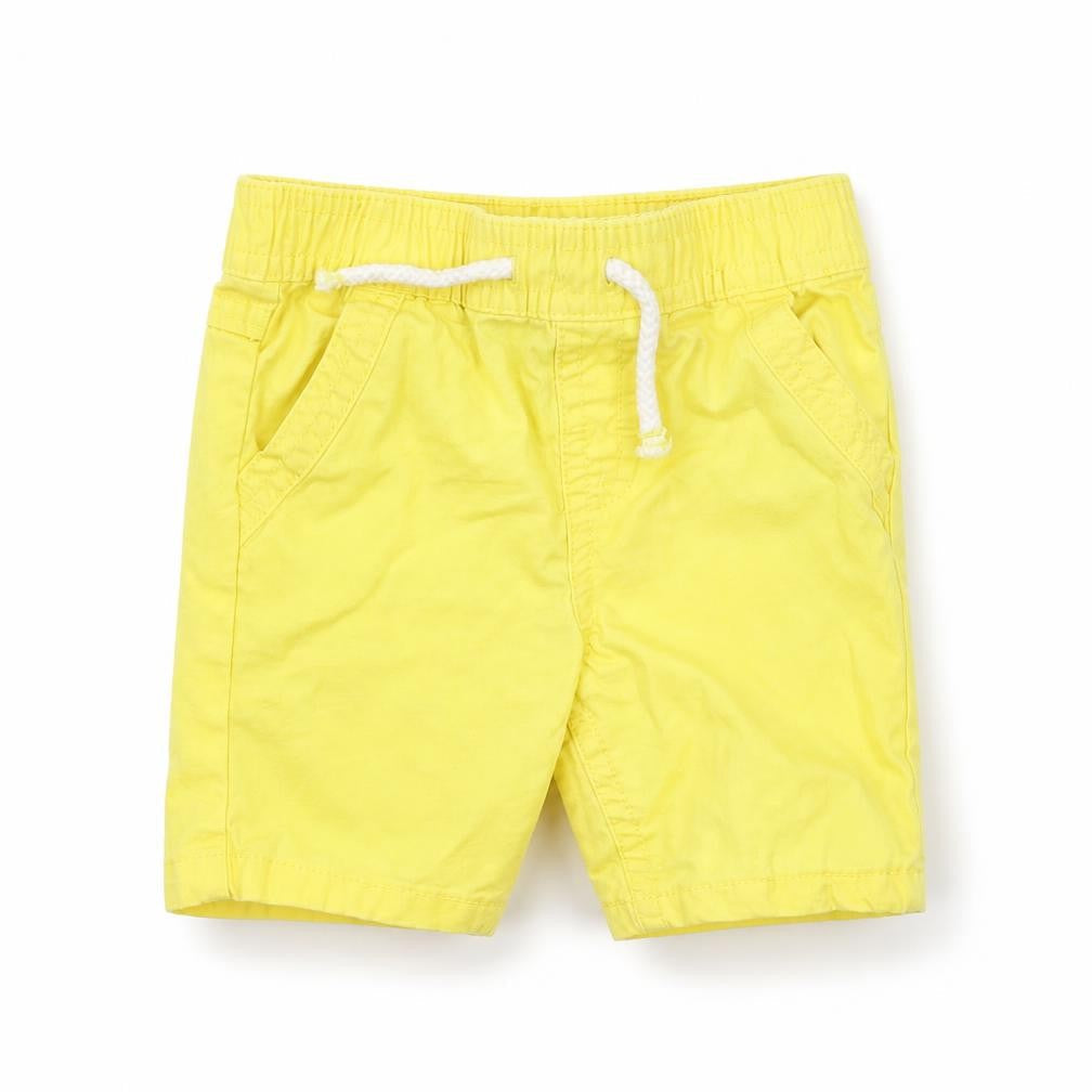 Front view of Primark Baby Yellow Trousers, size 6-9, Months - shorts