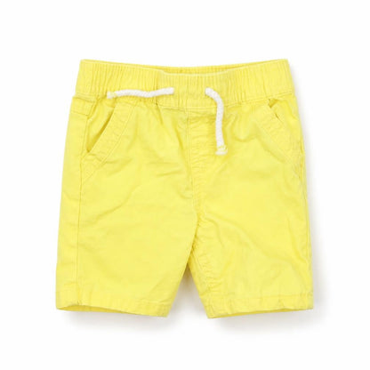 Front view of Primark Baby Yellow Trousers, size 6-9, Months - shorts