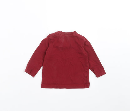 Nutmeg Boys Red   Basic T-Shirt Size 6-9 Months